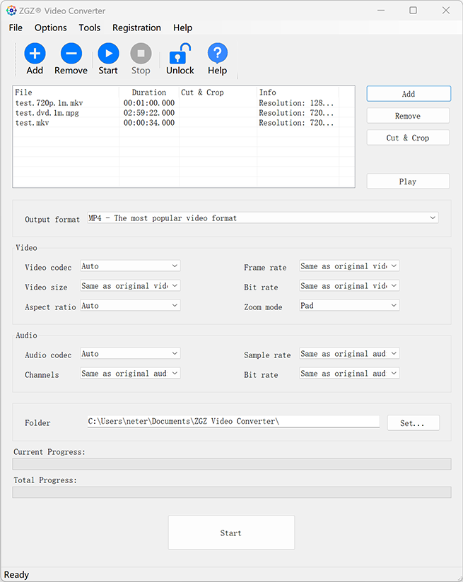 ZGZ Video Converter Screenshot