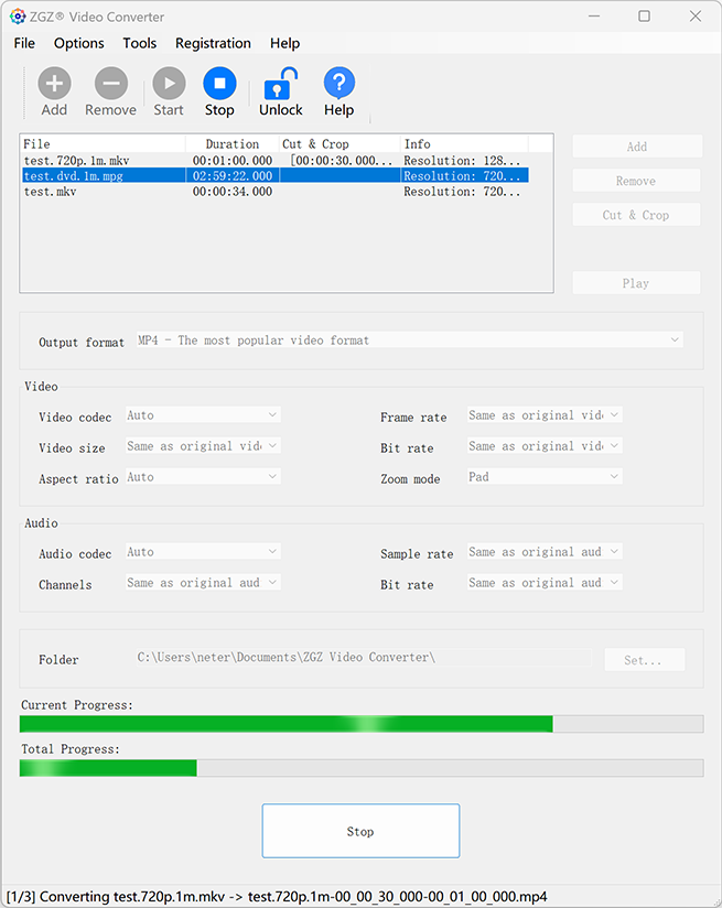 ZGZ Video Converter Screenshot