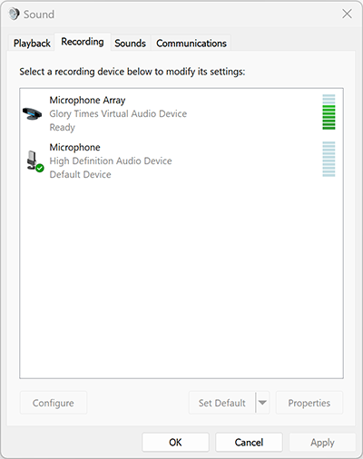 ZGZ Virtual Microphone Screenshot